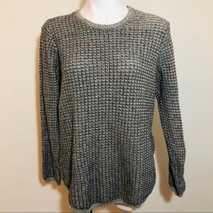 5/$25 Jeanne Pierre Gray Waffle Knit Sweater XL